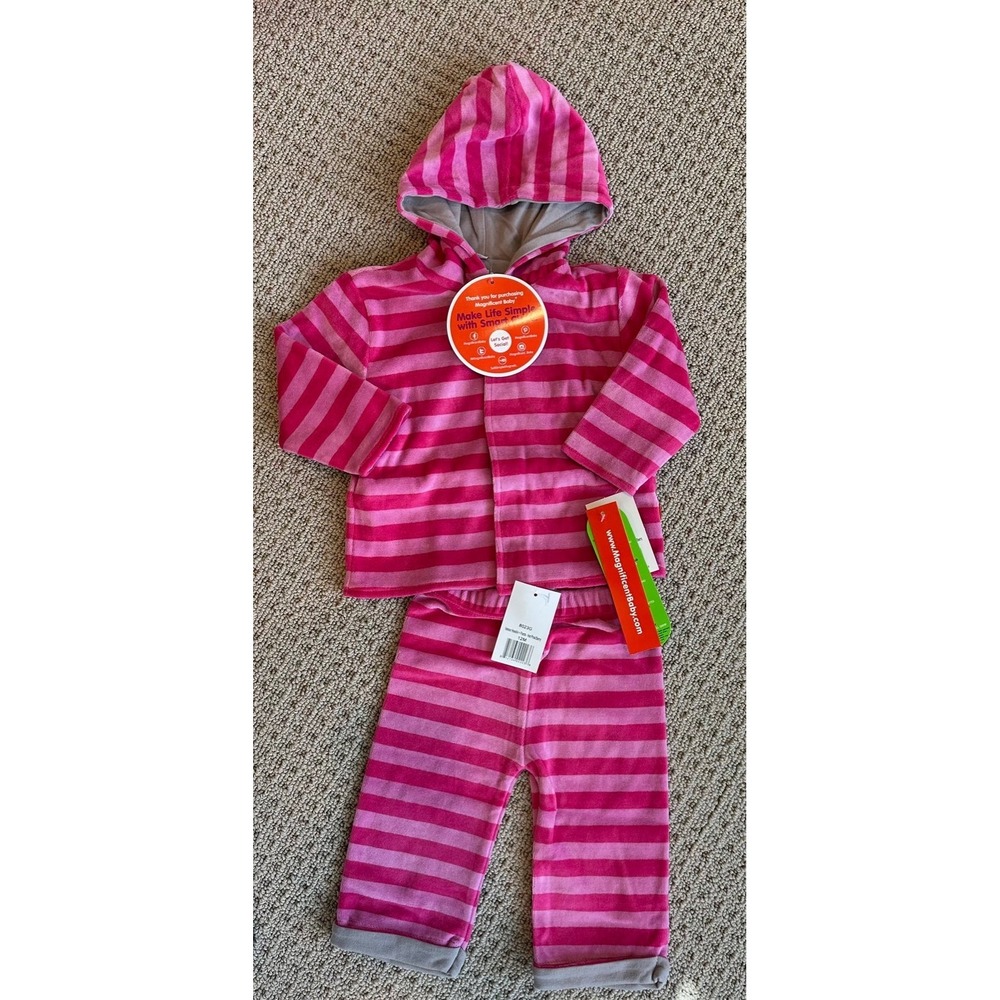 Magnetic Me NWT Velour Hoodie and Pants Set Hot Pink/Berry
